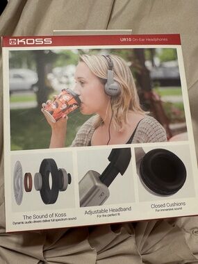 Koss UR10 On-Ear Wired Headphones 3.5mm NEW IN BOX